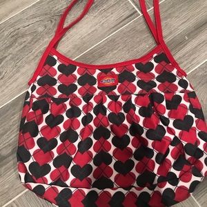 Red and black Dickies bag